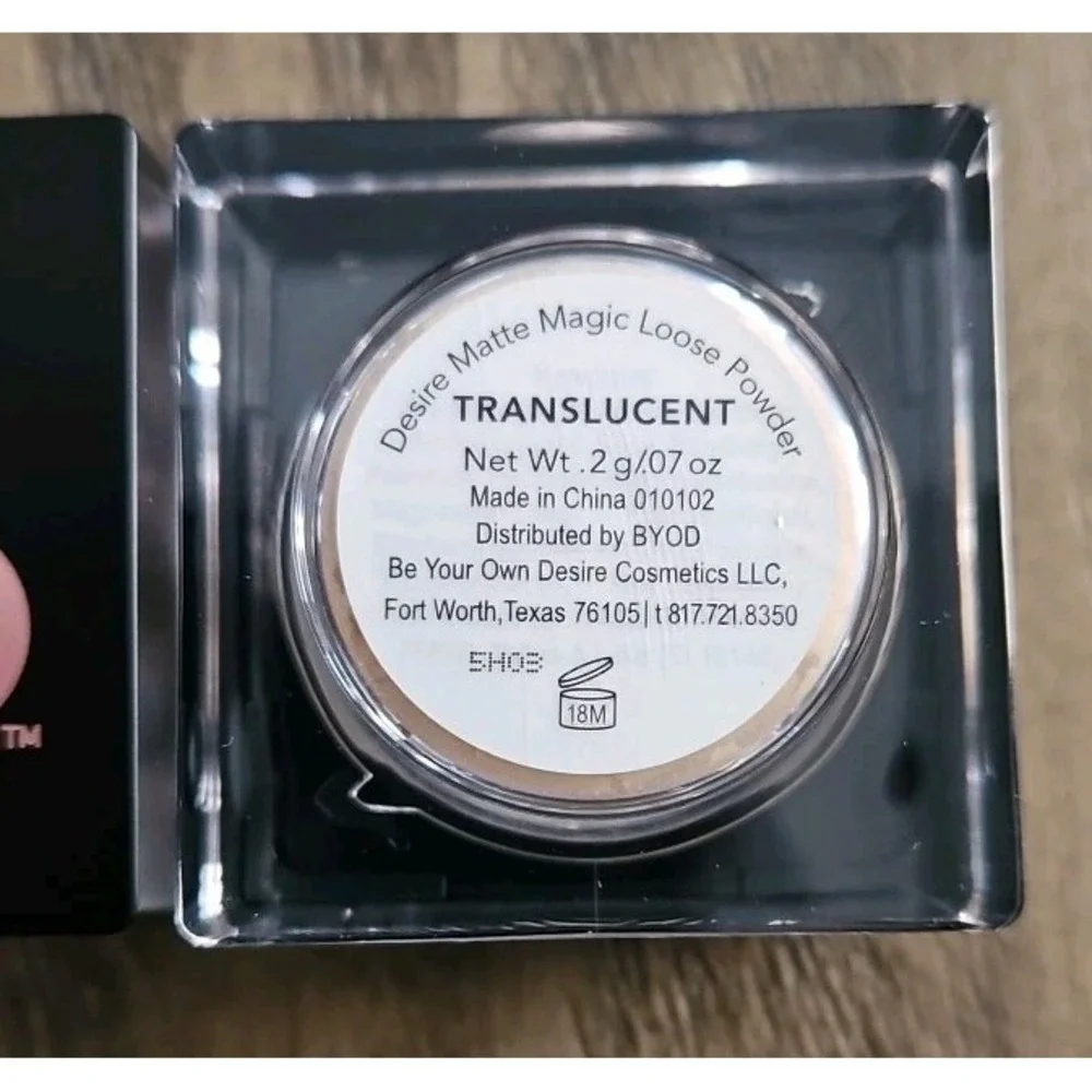 2X Be Your Own Desire BYOD: Matte Magic Loose Powder .07 oz Translucent Travel